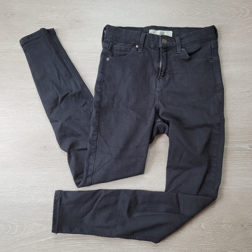 Topshop Black Jamie Skinny Jeans Size 26